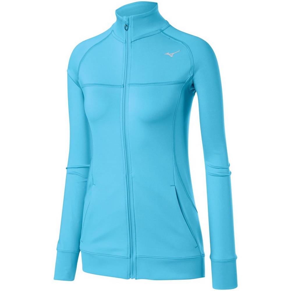 Mizuno Alpha Knit Női Jacke Kék Türkiz NMO327085